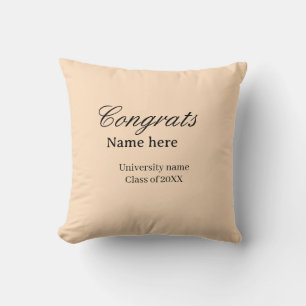 Congrats graduate university name class of 20XX na Cushion