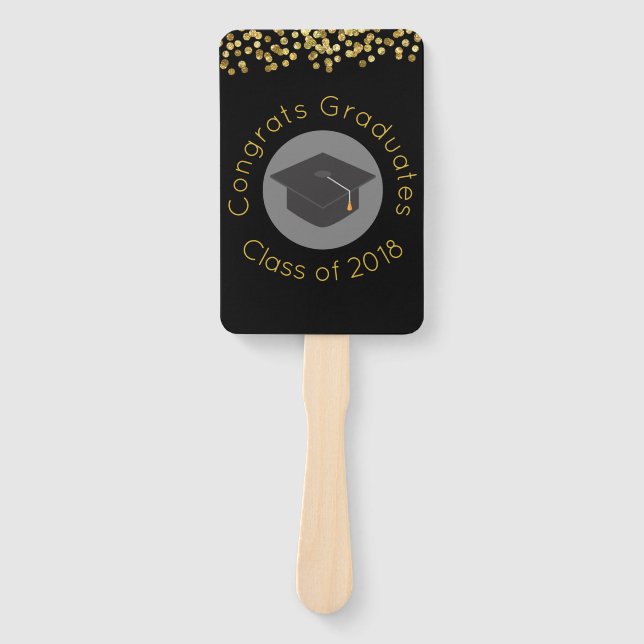 Congrats Graduates Class of 2018 w Hand Fan (Front)