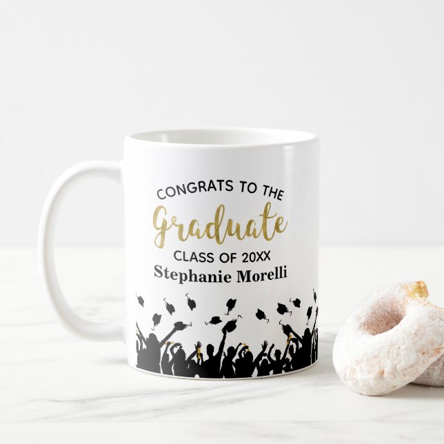 Congrats Graduation Gift Coffee Mug (With Donut)