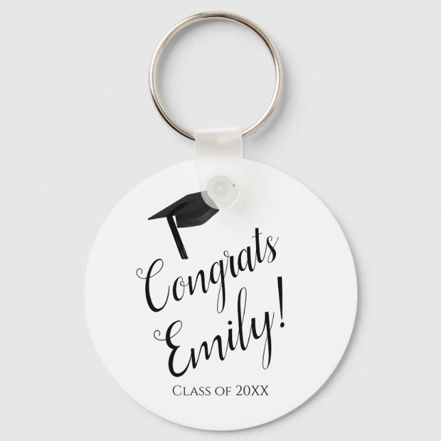 Congrats Graduation Gift Keychain (Front)