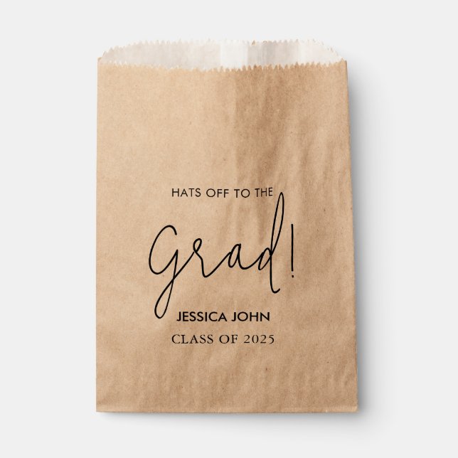 Congrats Graduation party candy favours  Favour Bags (Front)