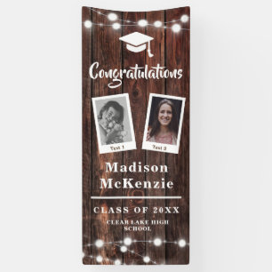 Congrats Graduation Party Rustic Modern 2 - Photo Banner