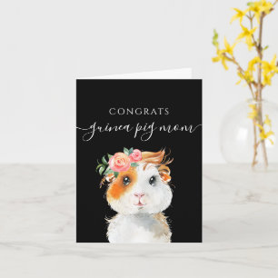 Congrats Guinea Pig Mum Greeting Card