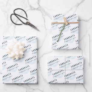 Congrats Happy For You Wrapping Paper Set
