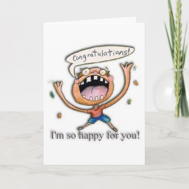 Congrats! I'm so happy for you! Card (Front)