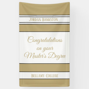 Congrats! Master's degree banner