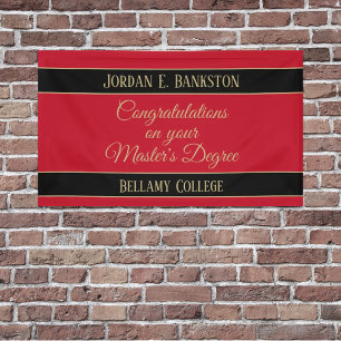 Congrats! Master's degree banner