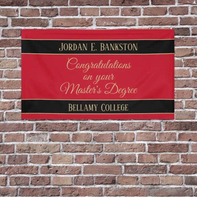 Congrats! Master's degree banner (Creator Uploaded)