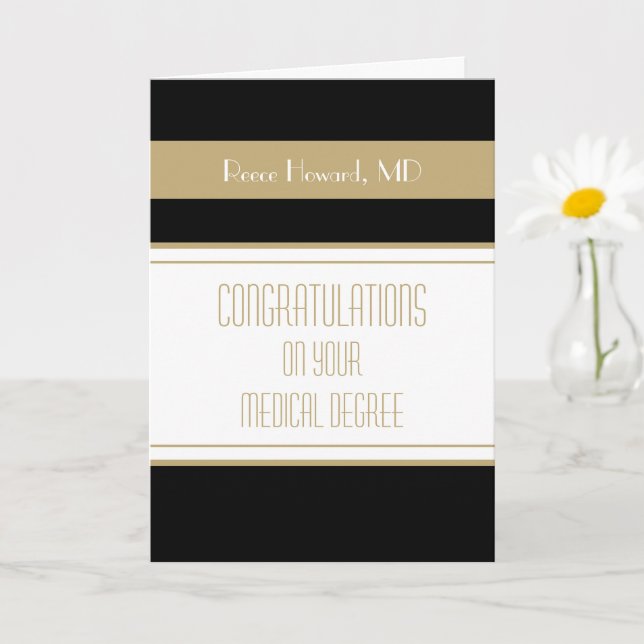 Congrats Medical degree Graduation card (Small Plant)