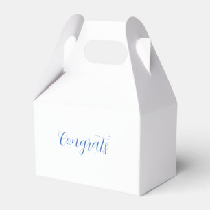 congrats name blue stylish graduation date year favour box