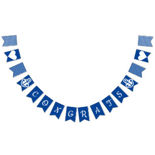 Congrats Nautical Bunting Bunting