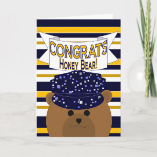 Congrats Navy Active Duty - Honey Bear / Husband Card
