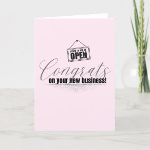 Congrats New Business Greeting Card