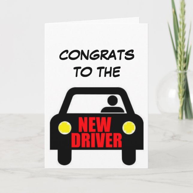 Congrats New Driver Card (Front)