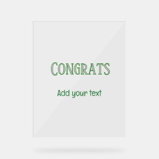 Congrats new home owner real estate inauguration t acrylic sign