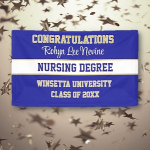 Congrats! Nursing Degree! Graduation Banner