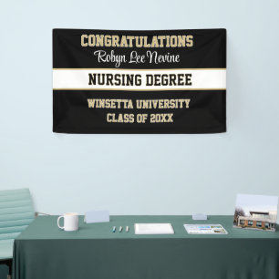 Congrats! Nursing Degree! Graduation Banner