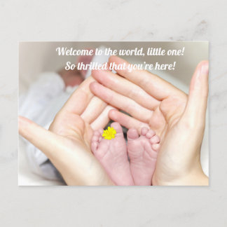 Congrats of Baby Born Postcard
