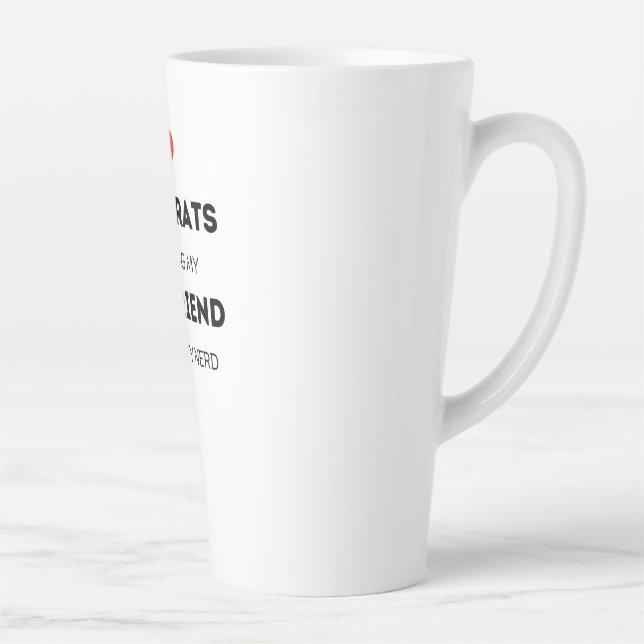 Congrats On Being My Boyfriend Nerd Latte Mug (Right)