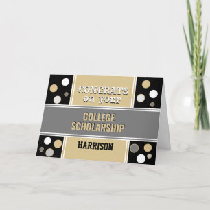  Congrats on College Scholarship card!  Card