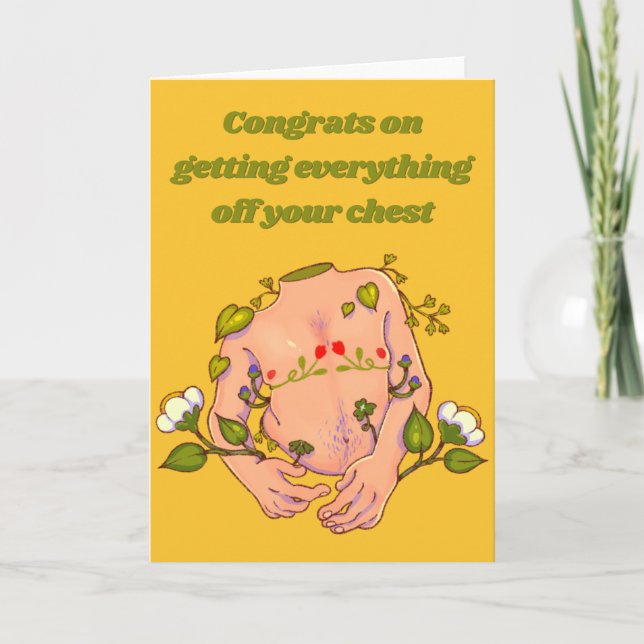 Congrats on Getting Everything off your chest ftm Card (Front)
