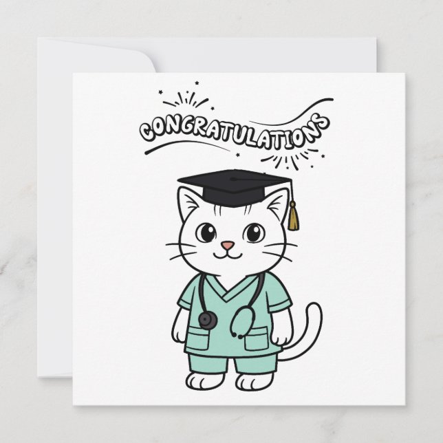Congrats on Graduating The Best Veterinarian  Card (Front)