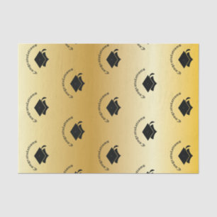 Congrats on Graduation Gold Tissue Paper