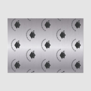 Congrats on Graduation Silver Tissue Paper