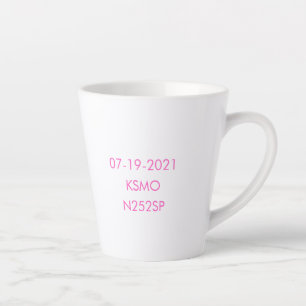 Congrats on solo flight - customisable latte mug