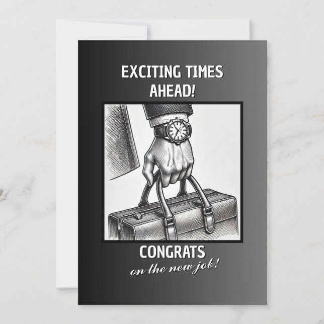 Congrats on the New Job Holiday Card (Front)