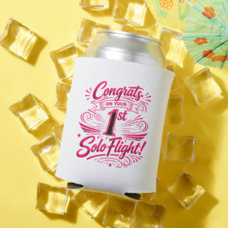 Congrats on your 1st Solo Flight Can Cooler