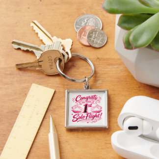 Congrats on your 1st solo flight key ring