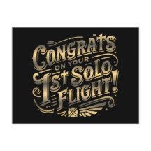 Congrats on your 1st Solo Flight
