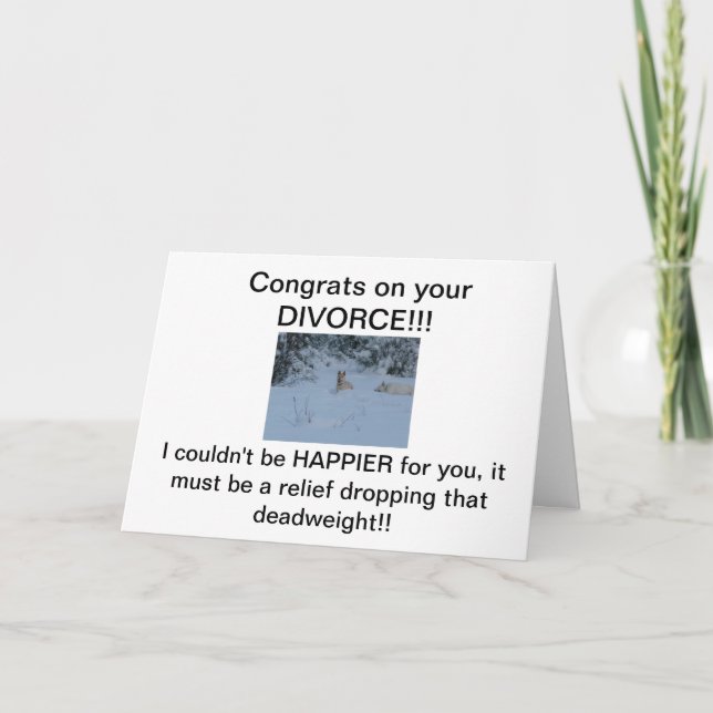 Congrats on your DIVORCE! Card (Front)