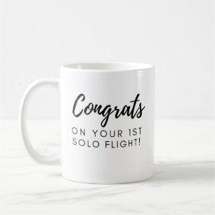 Congrats on your first solo flight coffee mug