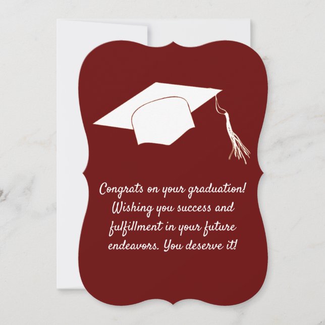 Congrats on your graduation card (Front)