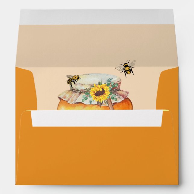 Congrats on your honey bee baby announcement  envelope (Back (Bottom))