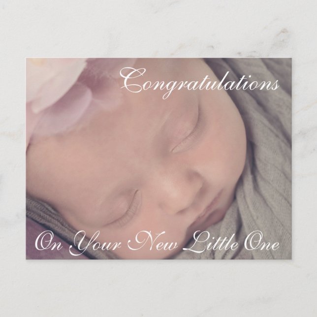 Congrats on your New Baby Girl Card (Front)