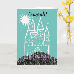 Congrats On Your New Castle Home Greeting Card