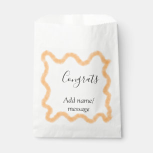 Congrats orange spiral Spanish border boho retro n Favour Bags
