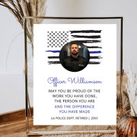 Congrats Police Officer Retirement Party Policeman