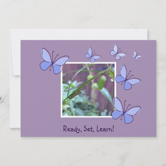 Congrats - Ready, Set, Learn! Back to School Card (Front)