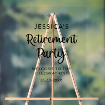 Congrats Retirement Party Welcome Acrylic Sign