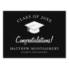 Congrats! Script Graduation Yard Sign