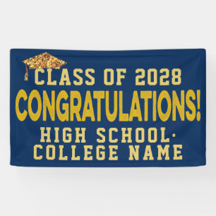 Congrats the Graduates Custom School Graduation Banner