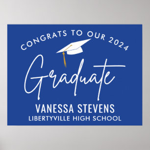 Congrats to Our 2024 Graduate Blue Modern Poster