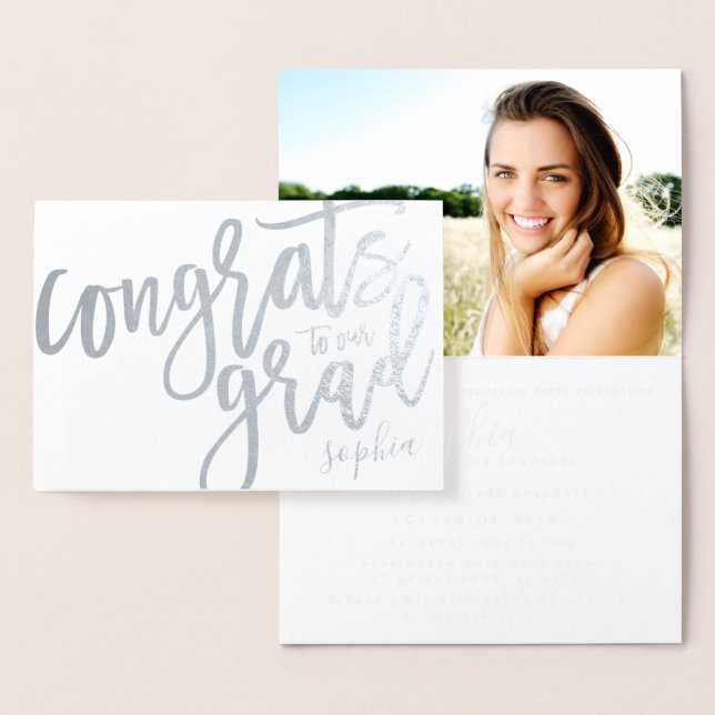 CONGRATS TO OUR GRAD FOIL CARD (Display)