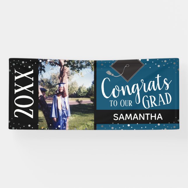 Congrats to Our Grad One Photo Any Year Banner (Horizontal)