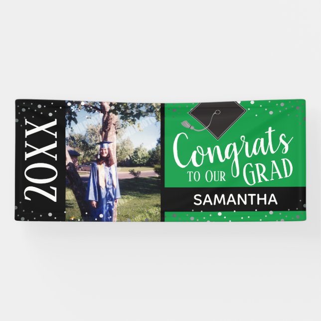 Congrats to Our Grad One Photo Any Year Banner (Horizontal)
