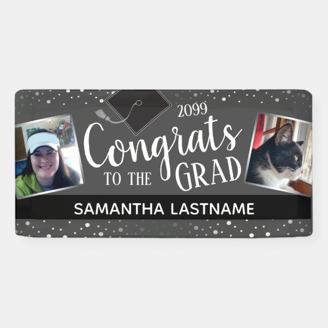 Congrats to Our Grad Two Photo 2024 Banner (Horizontal)